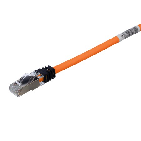 COP PATCH CORD CAT6A S/FTP 2FT ORANGE 25PK